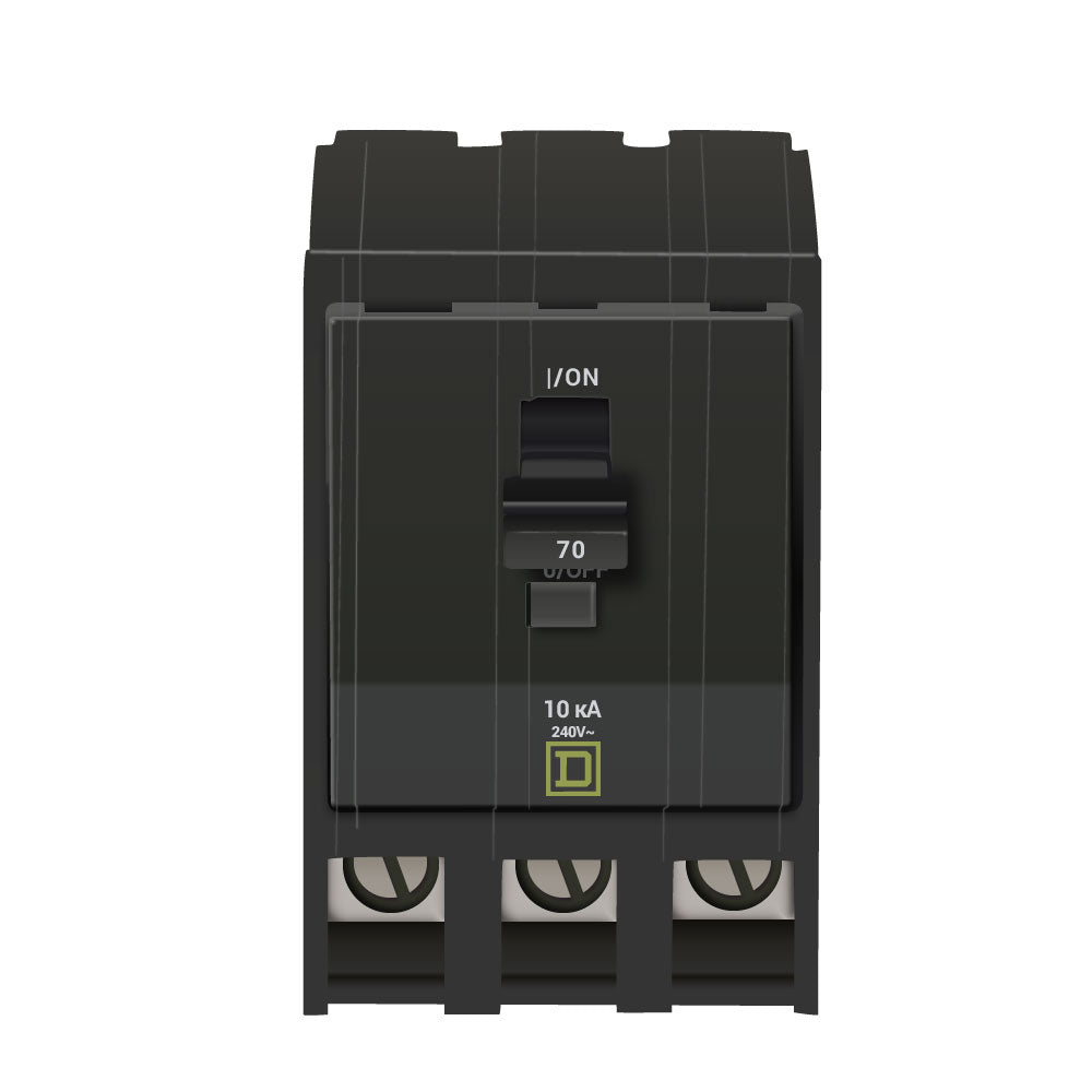 Square D QO370 Circuit Breaker | 240V 70A 3P 10kA@240V QO Series