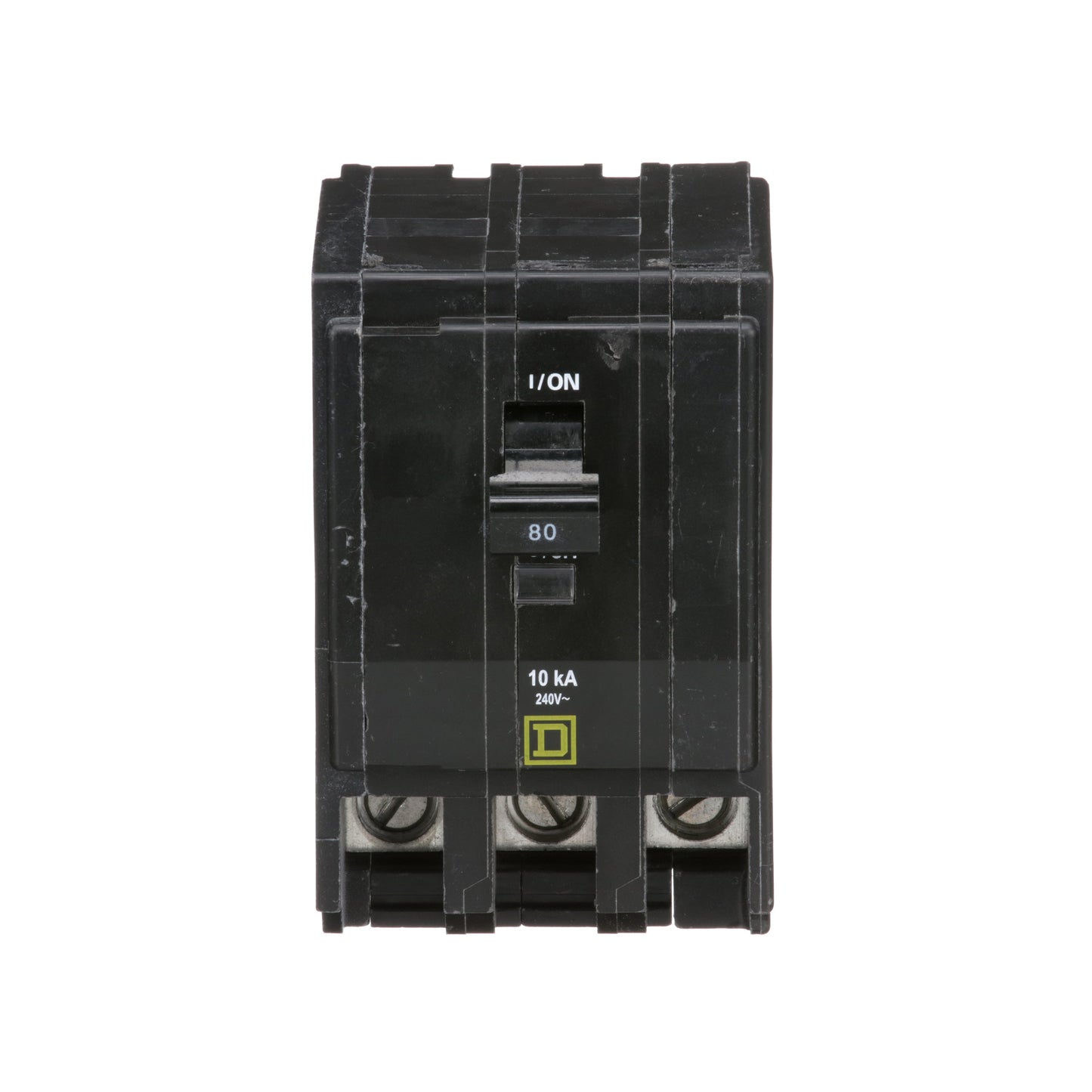 Square D QO380 Circuit Breaker | 240V 80A 3P 10kA@240V Plug-In QO Series