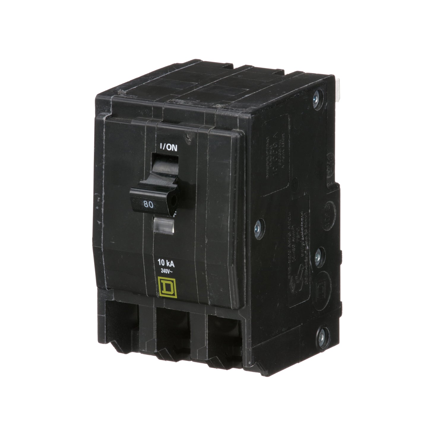 Square D QO380 Circuit Breaker | 240V 80A 3P 10kA@240V Plug-In QO Series