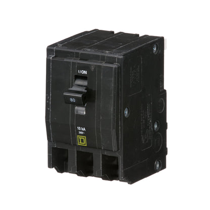 Square D QO380 Circuit Breaker | 240V 80A 3P 10kA@240V Plug-In QO Series