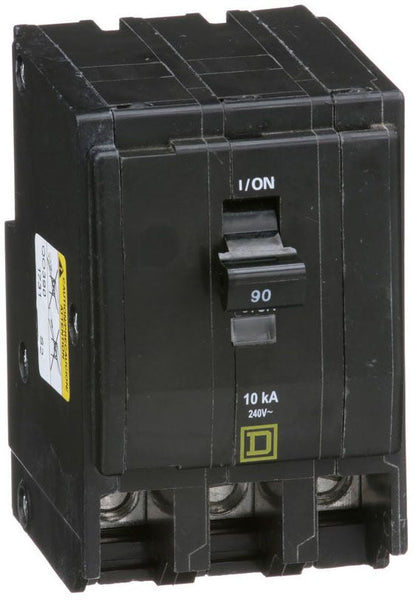 QO390 - Square D Plug-In 90 Amp 3 Pole Circuit Breaker - Essential Electric Supply