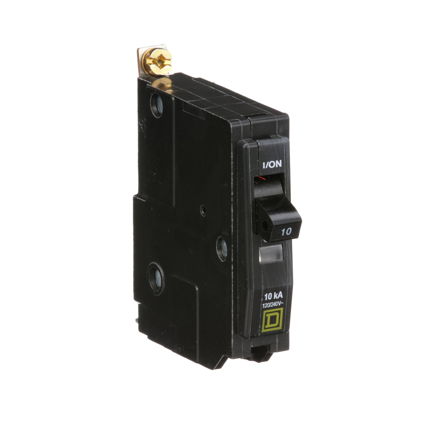 Square D QOB110 Circuit Breaker | 120/240V 10A 1P 10kA@120V Bolt-On QOB Series