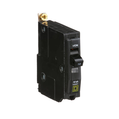 Square D QOB110 Circuit Breaker | 120/240V 10A 1P 10kA@120V Bolt-On QOB Series
