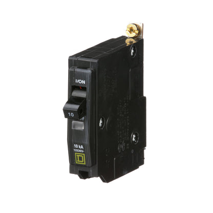 Square D QOB110 Circuit Breaker | 120/240V 10A 1P 10kA@120V Bolt-On QOB Series
