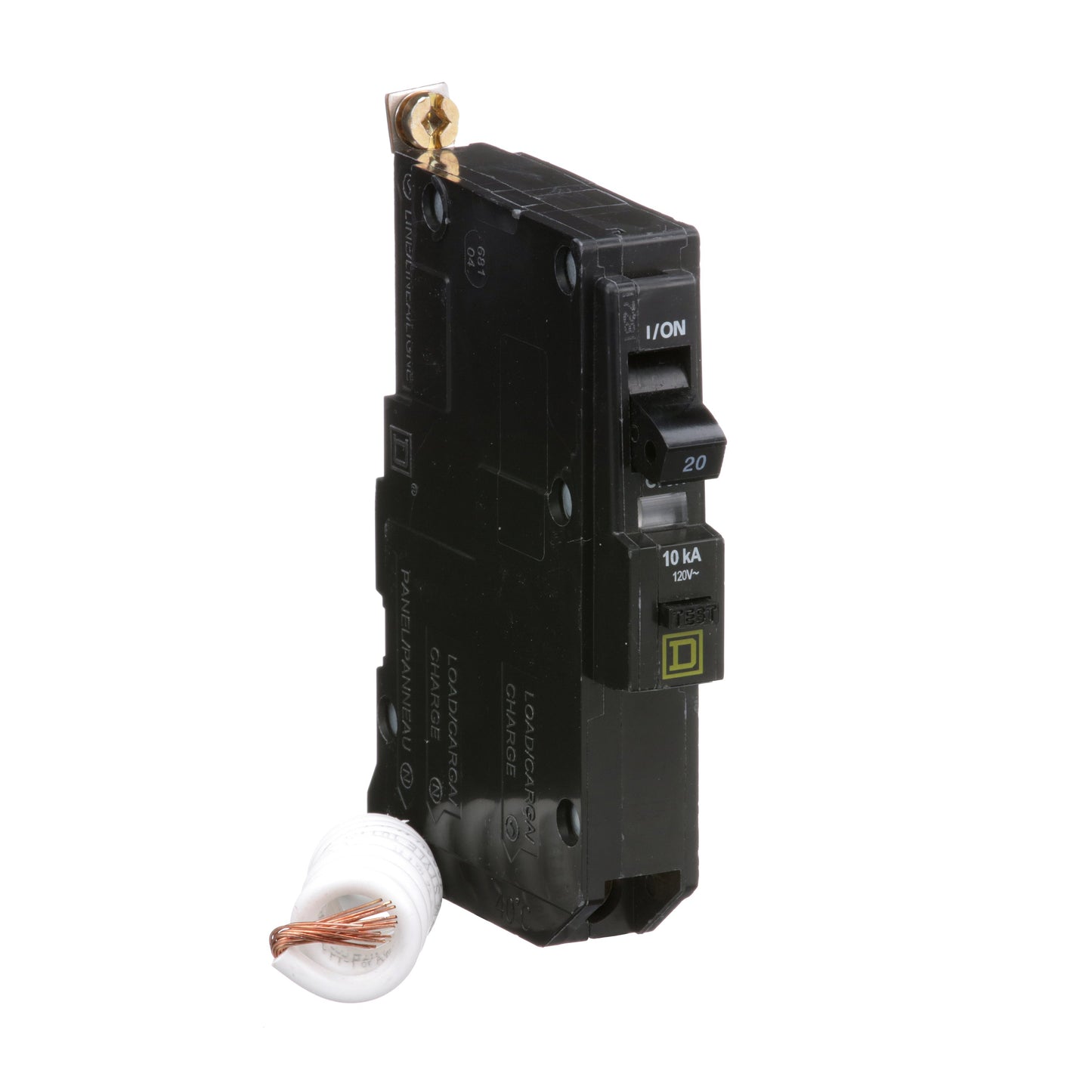 Square D QOB120EPD Circuit Breaker | 120V 20A 1P 10kA@120V Bolt-On QOB Series