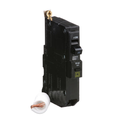 Square D QOB120EPD Circuit Breaker | 120V 20A 1P 10kA@120V Bolt-On QOB Series