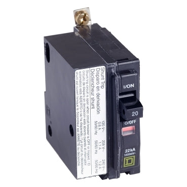 Square D QOB1251021 Circuit Breaker | 120V 25A 1P 10kA@120V QOB Series