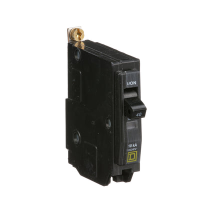 Square D QOB140 Circuit Breaker | 120/240V 40A 1P 10kA@120V Bolt-On QOB Series