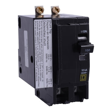 QOB21001021 - Square D Bolt-On 100 Amp 2 Pole Circuit Breaker - Essential Electric Supply