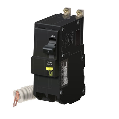Square D QOB220GFI Circuit Breaker | 120/240V 20A 2P 10kA@240V Bolt-On QOB Series