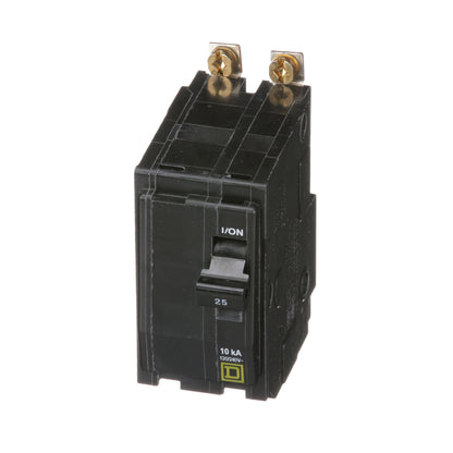 Square D QOB225 Circuit Breaker | 120/240V 25A 2P 10kA@120V Bolt-On QOB Series