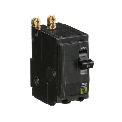 Square D QOB225 Circuit Breaker | 120/240V 25A 2P 10kA@120V Bolt-On QOB Series