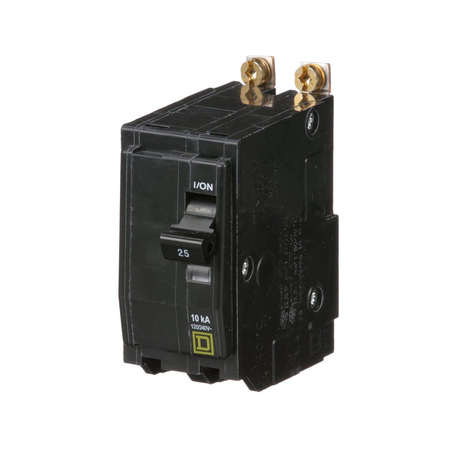 Square D QOB225 Circuit Breaker | 120/240V 25A 2P 10kA@120V Bolt-On QOB Series