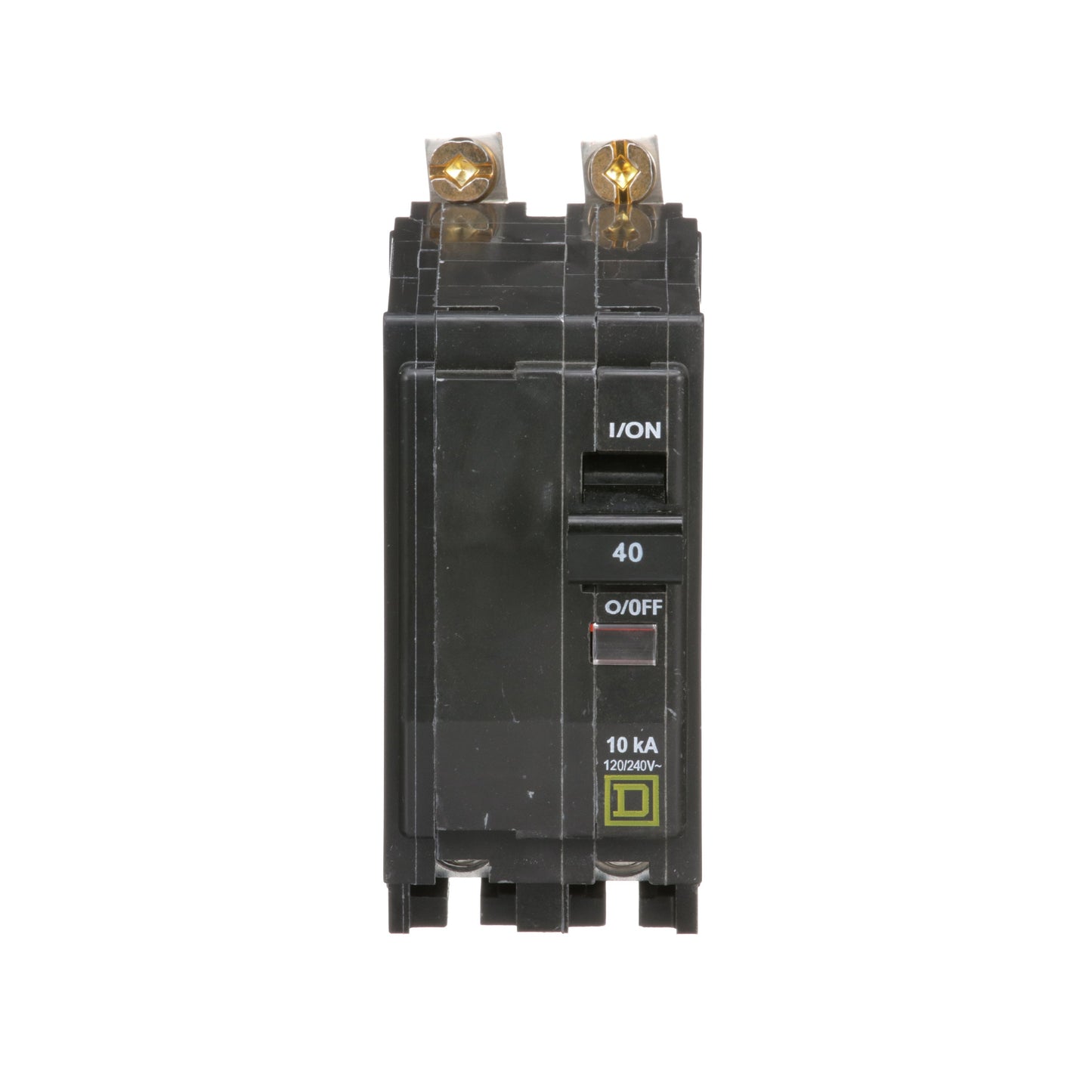 Square D QOB240 Circuit Breaker | 120/240V 40A 2P 10kA@120V Bolt-On QOB Series