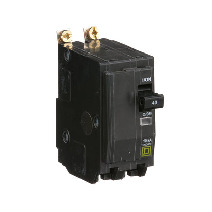 Square D QOB240 Circuit Breaker | 120/240V 40A 2P 10kA@120V Bolt-On QOB Series