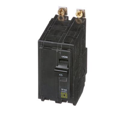 Square D QOB245 Circuit Breaker | 120/240V 45A 2P 10kA@120V Bolt-on QOB Series