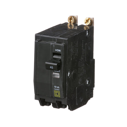 Square D QOB245 Circuit Breaker | 120/240V 45A 2P 10kA@120V Bolt-on QOB Series
