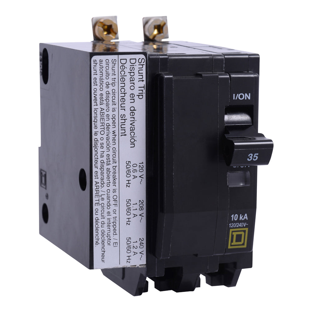 Square D QOB2601021 Circuit Breaker | 120/240V 60A 2P 10kA@120V Bolt-on QOB Series