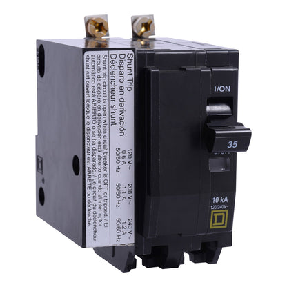 Square D QOB2601021 Circuit Breaker | 120/240V 60A 2P 10kA@120V Bolt-on QOB Series