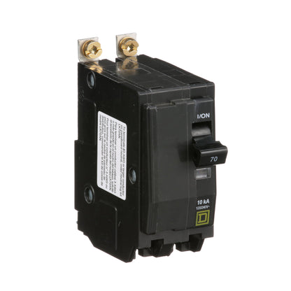 Square D QOB270 Circuit Breaker | 120/240V 70A 2P 10kA@120V Bolt-On QOB Series