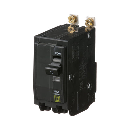 Square D QOB270 Circuit Breaker | 120/240V 70A 2P 10kA@120V Bolt-On QOB Series