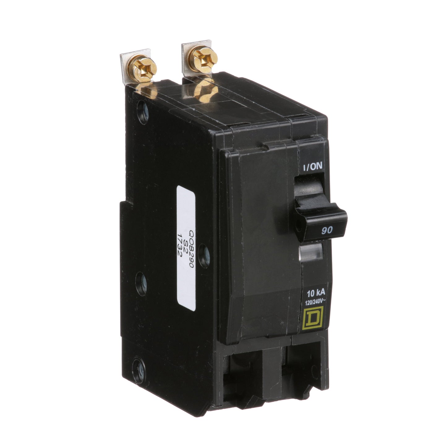 Square D QOB290 Circuit Breaker | 120/240V 90A 2P 10kA@120V Bolt-On QOB Series