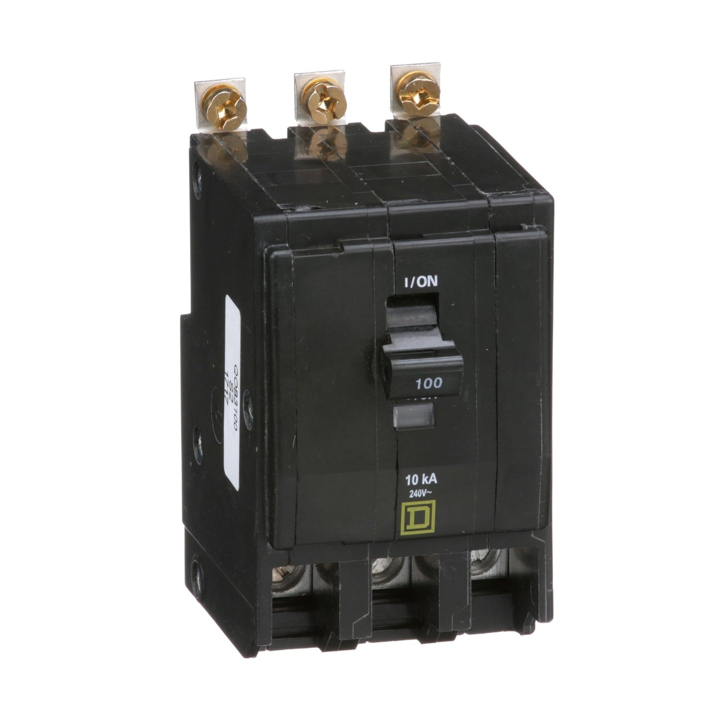Square D QOB3100 Circuit Breaker | 240VAC 100A 3P 10kA@240V QOB Series