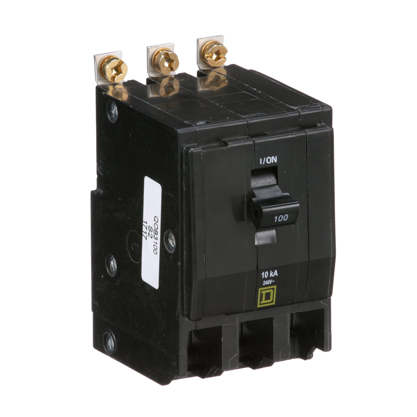 Square D QOB3100 Circuit Breaker | 240VAC 100A 3P 10kA@240V QOB Series