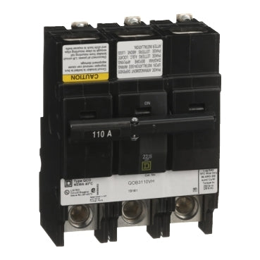 QOB3110VH - Square D Bolt-On 110 Amp 3 Pole Circuit Breaker - Essential Electric Supply