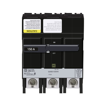 Square D QOB3150VH Circuit Breaker | 240V 150A 3P 22kA@240V Bolt-on QOB
