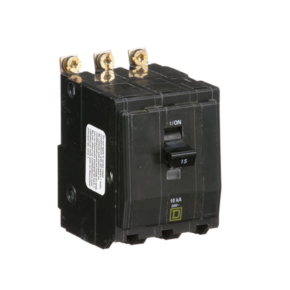 Square D QOB315 Circuit Breaker | 240V 15A 3P 10kA@240V Bolt-On QOB Series