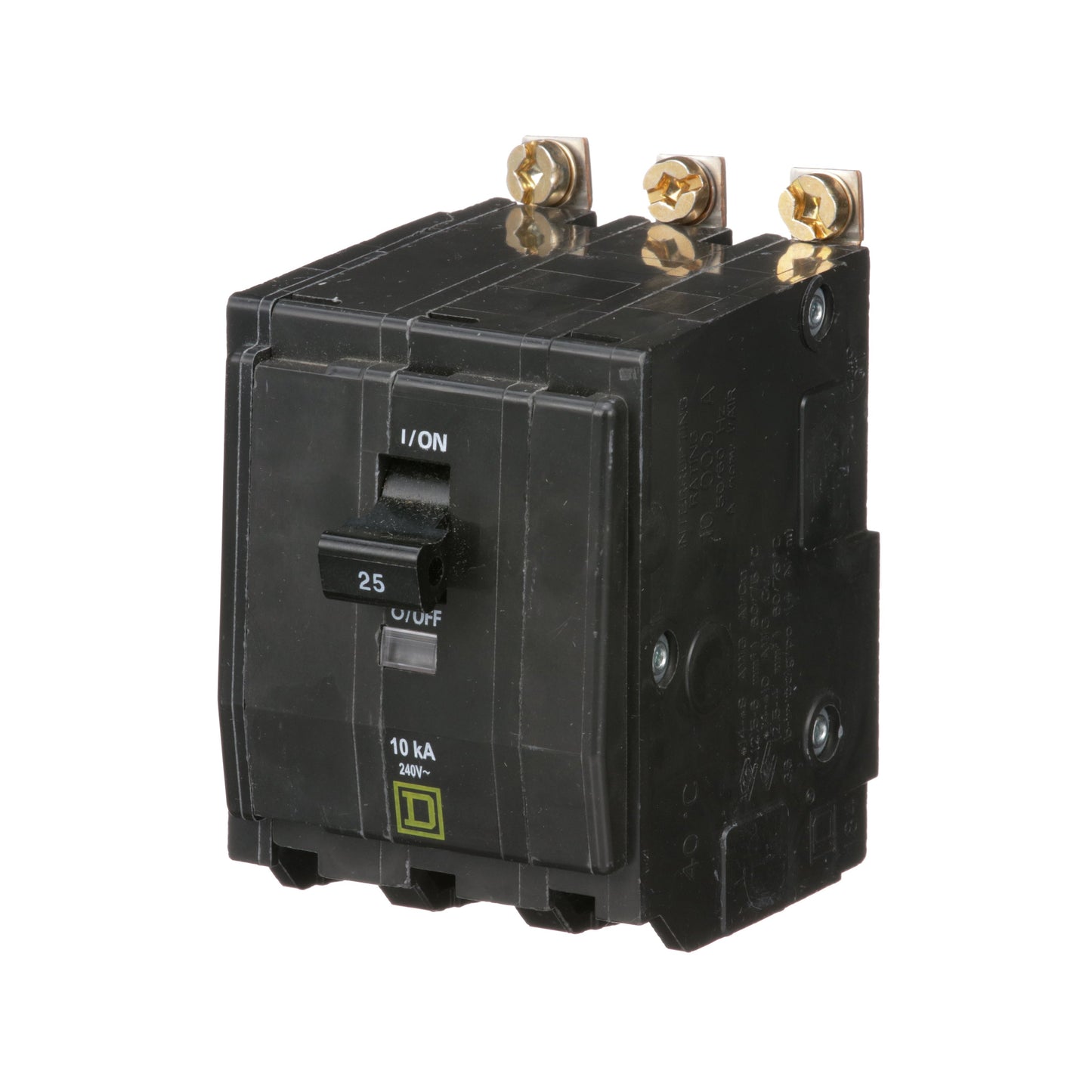 Square D QOB325 Circuit Breaker | 240V 25A 3P 10kA@240V Bolt-on QOB Series