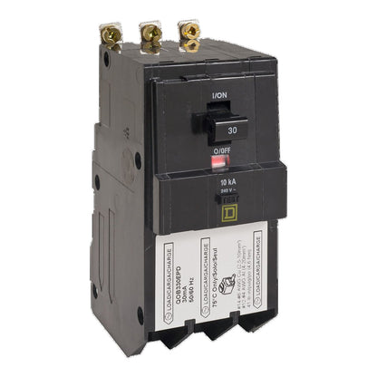 Square D QOB330EPD Circuit Breaker 120/240V 30A 3P 10kA@120V Bolt-On QOB Series