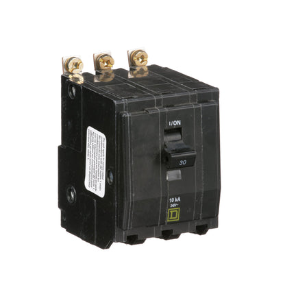 Square D QOB330 Circuit Breaker | 240V 30A 3P 10kA@240V Bolt-On QOB Series