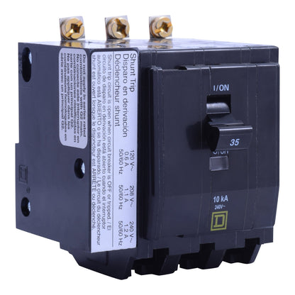 Square D QOB3451021 Circuit Breaker | 240V 45A 3P 10kA@240V Bolt-On QOB Series