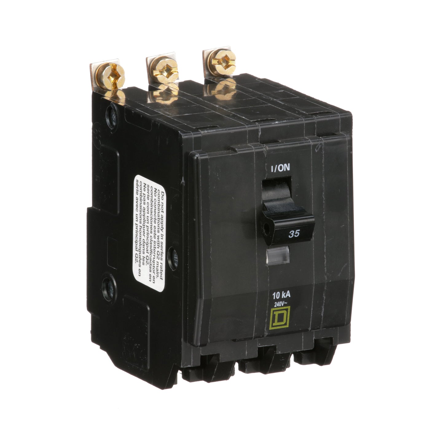 Square D QOB335 Circuit Breaker | 240V 35A 3P 10kA@240V Bolt-on QOB Series