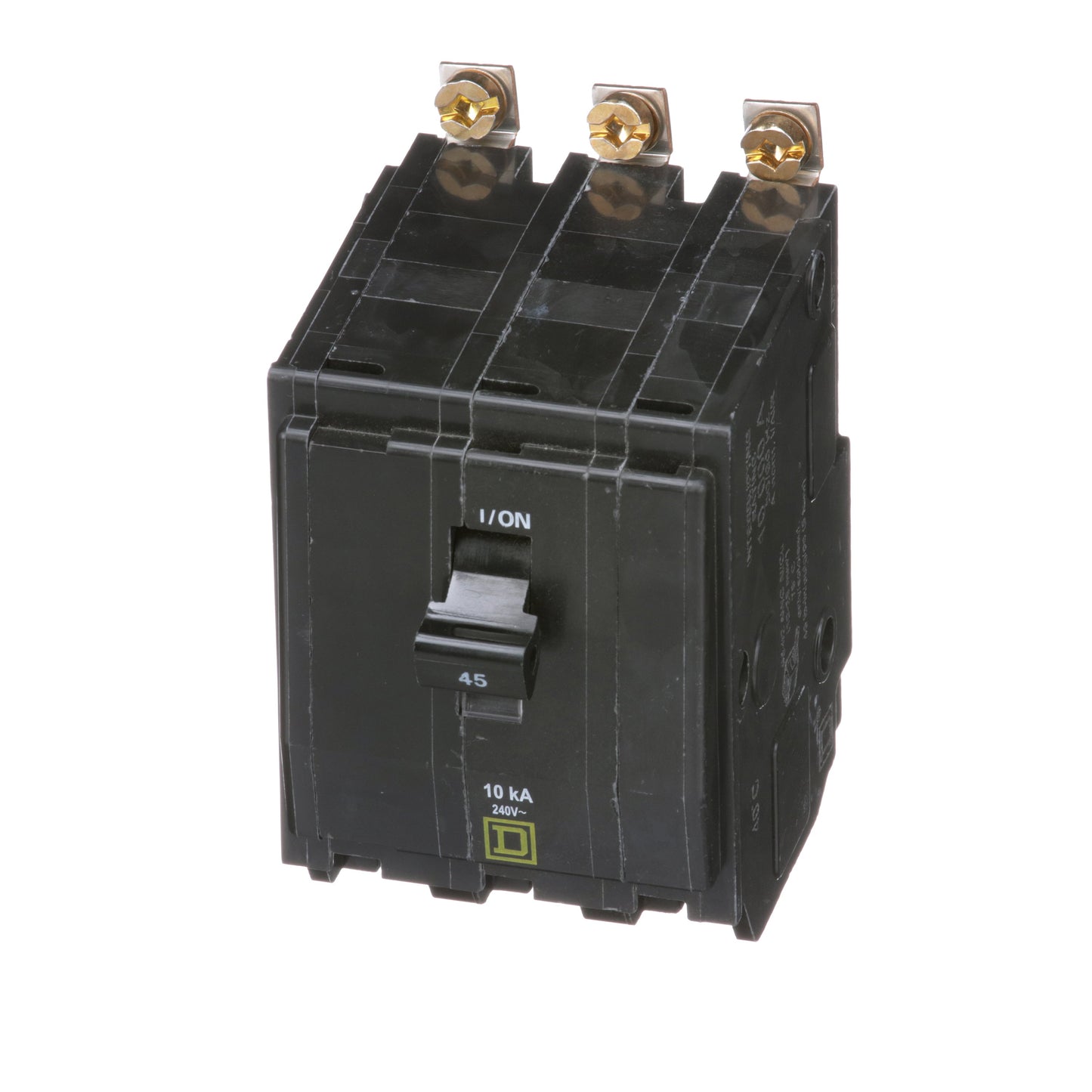 Square D QOB345 Circuit Breaker | 240V 45A 3P 10kA@240V Bolt-On QOB Series