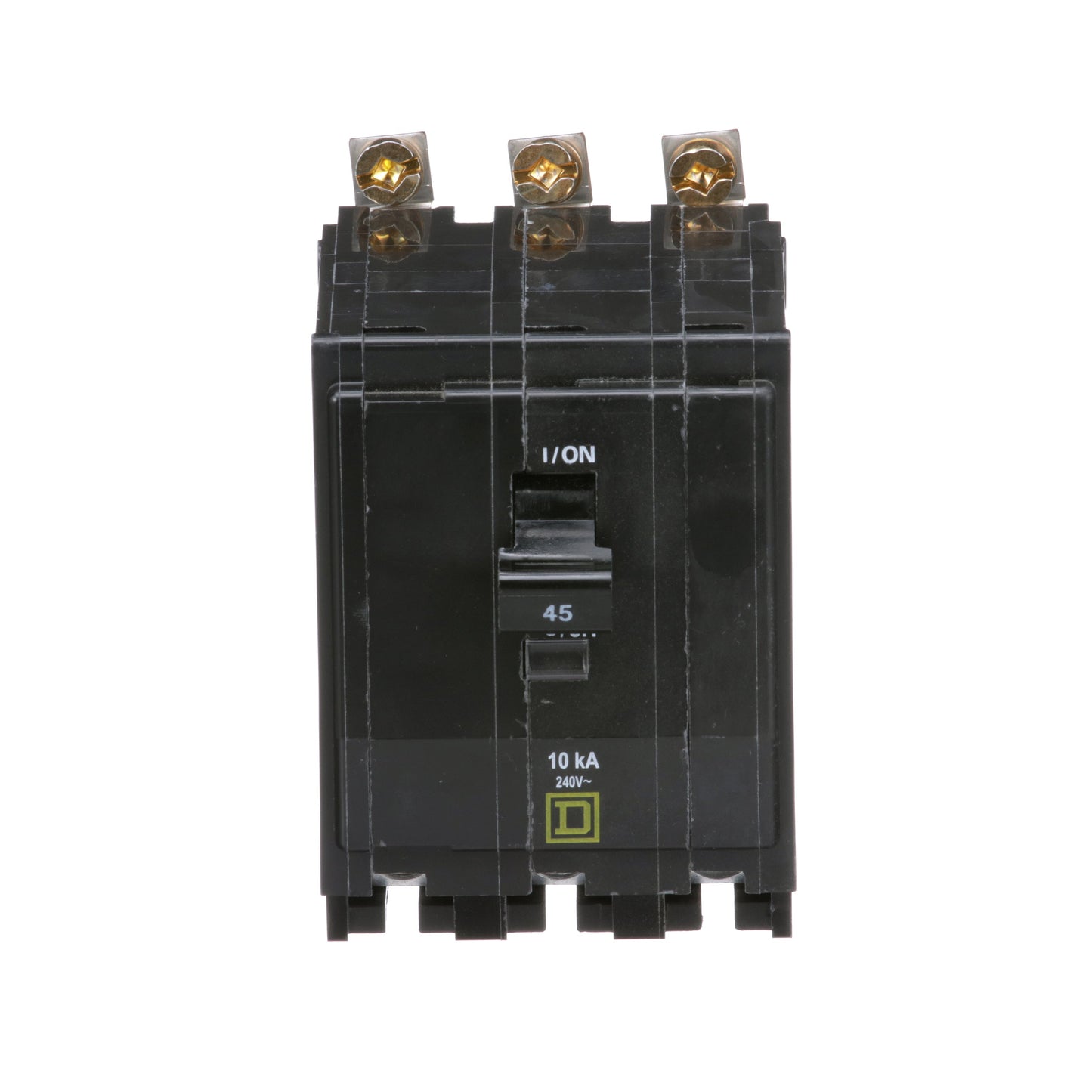 Square D QOB345 Circuit Breaker | 240V 45A 3P 10kA@240V Bolt-On QOB Series