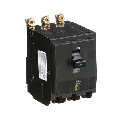 Square D QOB345 Circuit Breaker | 240V 45A 3P 10kA@240V Bolt-On QOB Series