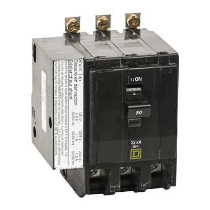 Square D QOB350VH1021 Circuit Breaker | 240V 50A 3P 22kA@240V Plug-In