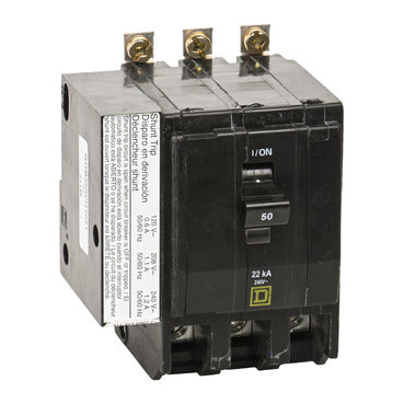 Square D QOB350VH1021 Circuit Breaker | 240V 50A 3P 22kA@240V Plug-In