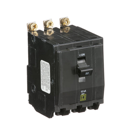 Square D QOB350 Circuit Breaker | 240VAC 50A 3P 10kA@240V QOB Series
