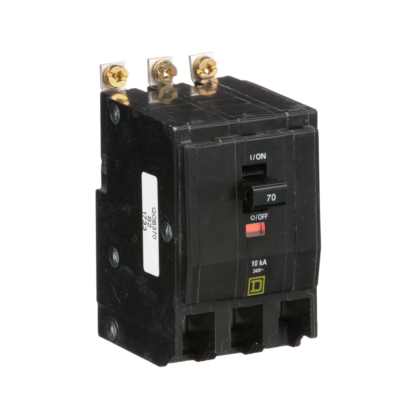 Square D QOB370 Circuit Breaker | 240V 70A 3P 10kA@240V QOB Series