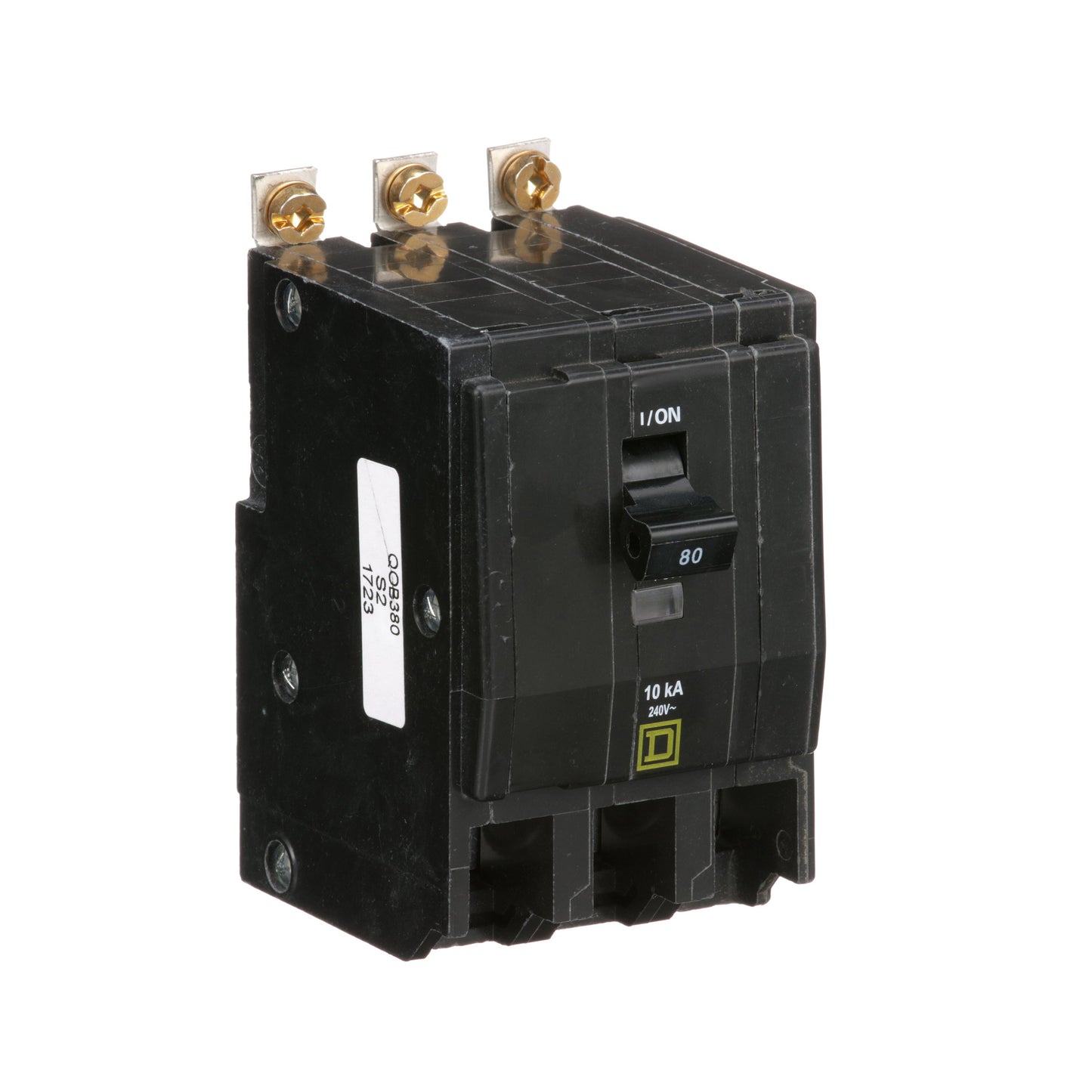 Square D QOB380 Circuit Breaker | 240V 80A 3P 10kA@240V QOB Series