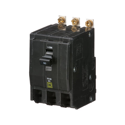 Square D QOB380 Circuit Breaker | 240V 80A 3P 10kA@240V QOB Series