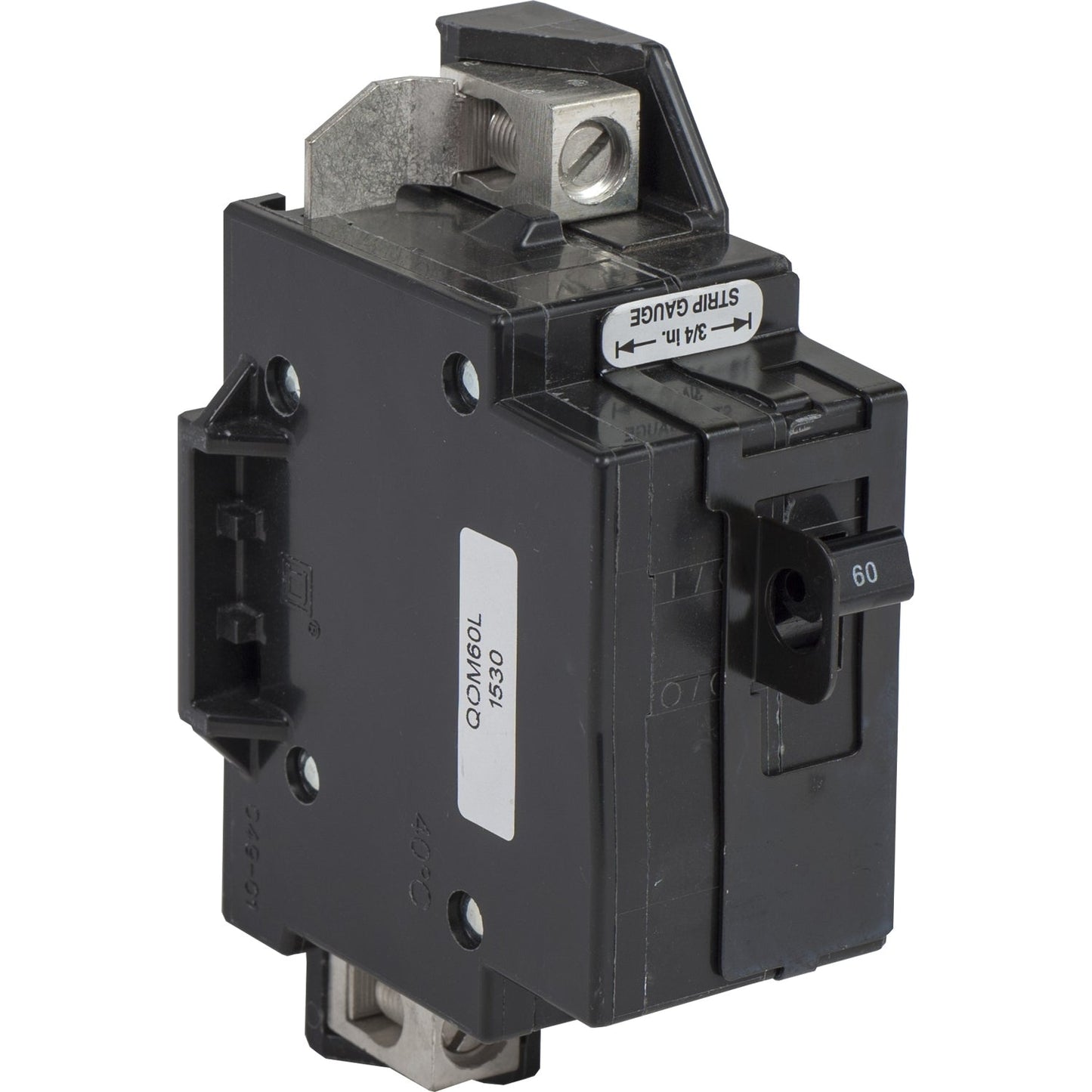 Square D QOM60L Circuit Breaker | 120V 60A 1P 10kA@120V Feed-Thru QO Series
