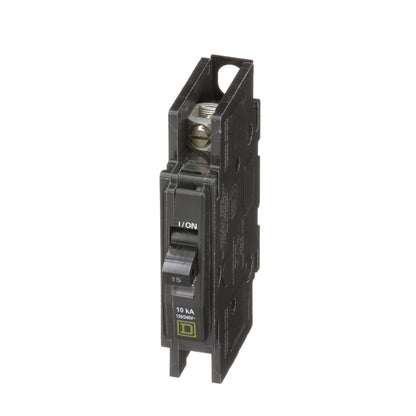 Square D QOU115 Circuit Breaker | 120/240V 15A 1P 10kA@120V Bolt-On QOU Series