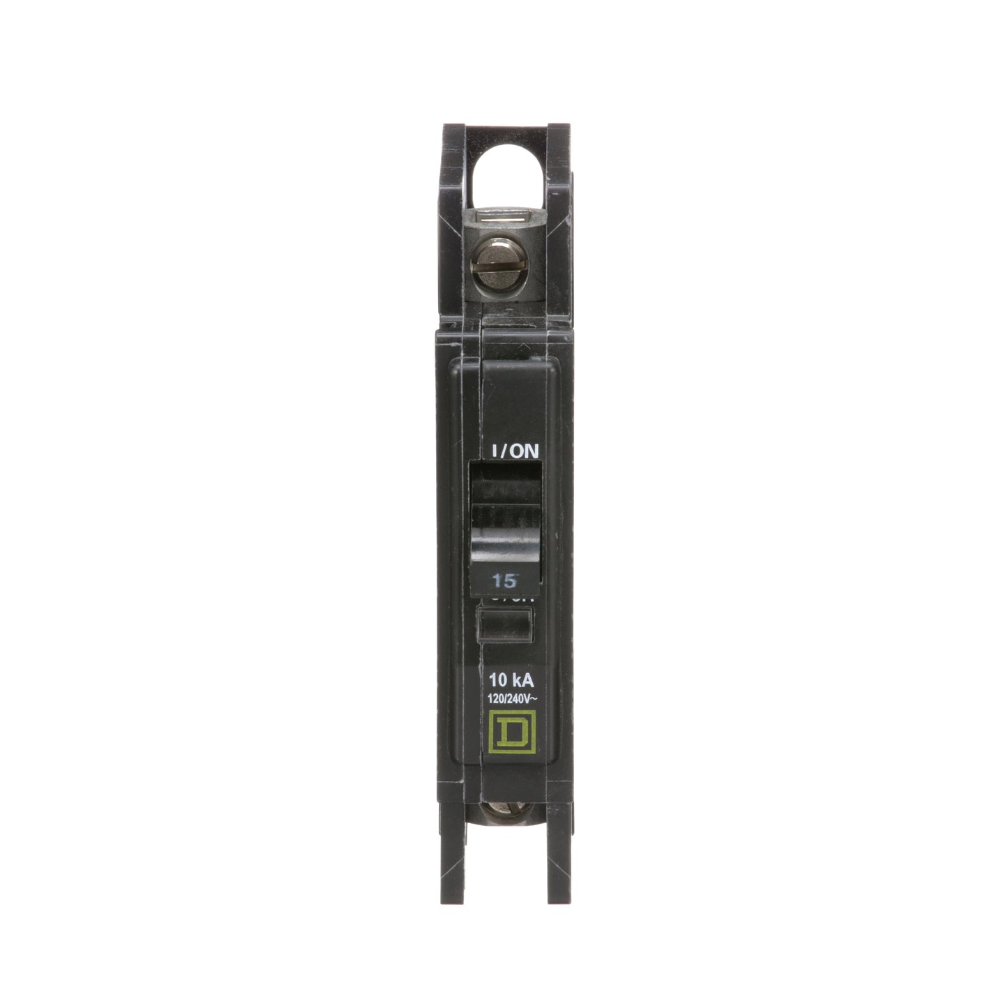 Square D QOU115 Circuit Breaker | 120/240V 15A 1P 10kA@120V Bolt-On QOU Series