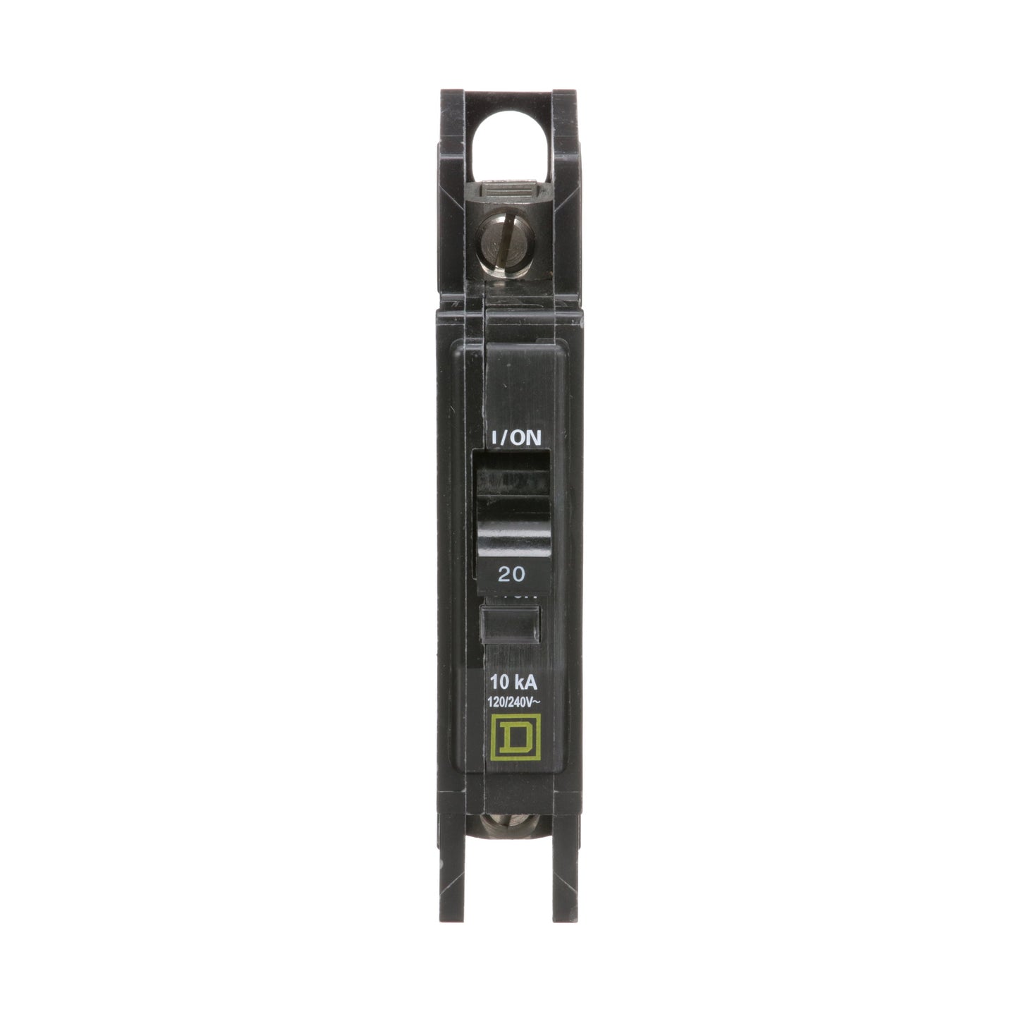 Square D QOU120 Circuit Breaker | 120/240VAC 20A 1P 10kA@120V QOU Series