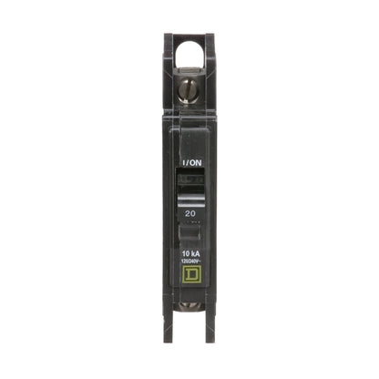 Square D QOU120 Circuit Breaker | 120/240VAC 20A 1P 10kA@120V QOU Series